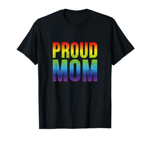 Camicia Gay Pride Proud Mom LGBT Maglietta