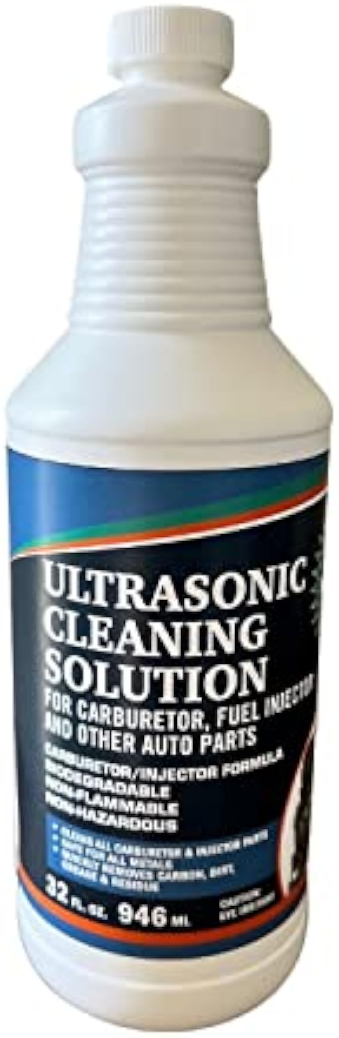 Ultrasonic Cleaner Solution for Carburetors and Engine Parts, Ultrasonic Cleaning Solution and Washing Compound for Ultrasonic and Immersion Washers - Concentrated (32 Ounces)