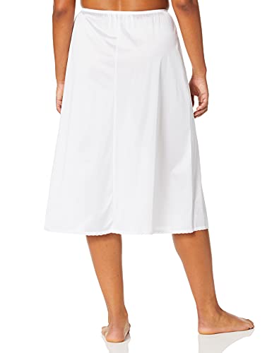 Vanity Fair Women's Anti-Static Nylon Half Slip For Under Dresses, 28" Length-White, 3X-Large #TOP3