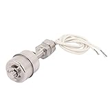 uxcell DC100V 60mm Stainless Steel Float Switch Tank Liquid Water Level Sensor