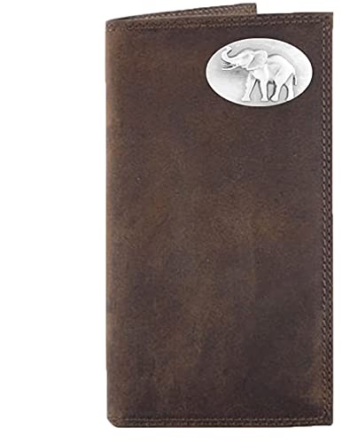 Leather Crazy Horse Brown Long Roper Wallet Y