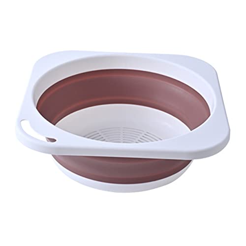FONDOTIN 便携式折りたたみ洗面器 軽量コンパクト 多機能キッチン 浴室用 小型収納ボウル 家 アウトドア 寮生活対応