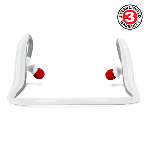 Gogroove Bluetooth Ipx6 Water-Resistant Fitness Headphones With Handsfree Microphone & Playback Controls - Works With Apple Iphone, Samsung Galaxy, And Many Other Smartphones #TOP1