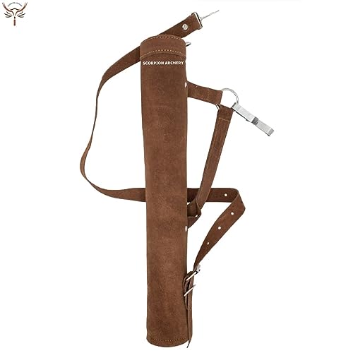 Traditional Back Quiver Bow Arrow Holder Handmade Leather Quiver Lightweight & Comfortable Gift for him Aniversary Gift