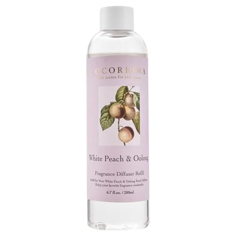 COCORRÍNA Reed Diffuser Refill - White Peach & Oolong Cover