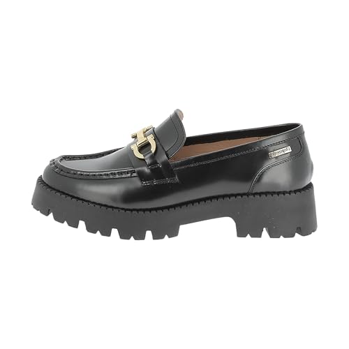 LES TROPEZIENNES PAR M. BELARBI Femme Valmer Chaussures Ville Mocassin, Noir, 39 EU
