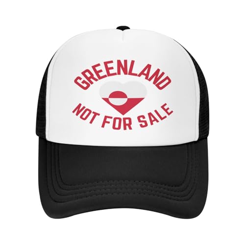 KWQDOZF Gorra de Malla con la Bandera de Groenlandia a la Venta. Gorra de béisbol con la Bandera de Groenlandia a la Venta.