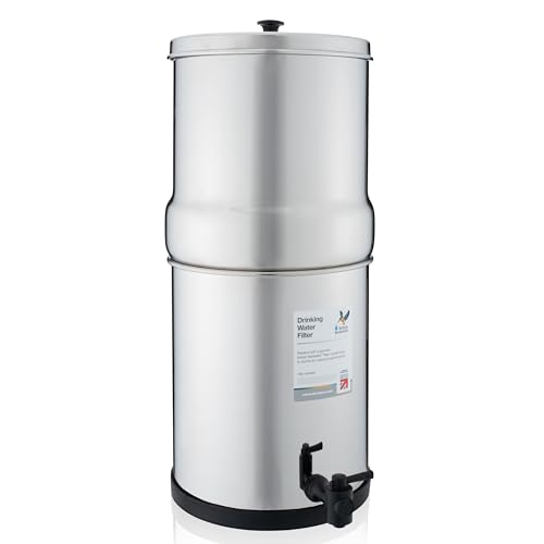 British Berkefeld 8.5L Stainless Steel Gravity Water Filter...