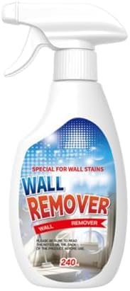 Spray de Eliminación de Manchas de Pared de Alta Eficacia para Suciedad, Polvo y Manchas. Contiene Inhibidores Preventivos. Apto para Madera, Azulejos, Telas, Baño y Cocina.