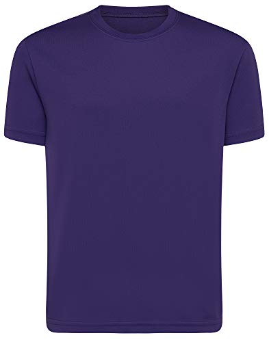 Opna Youth Boys Dri Fit Athletic T Shirts for Boys & Girls Sports Undershirt Youth & Teen Sizes Purple-M