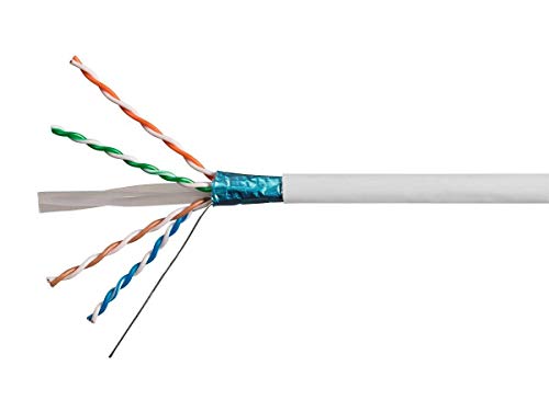 Cable Ethernet Monoprice Cat6A FTP 1000ft Blanco miniatura 1