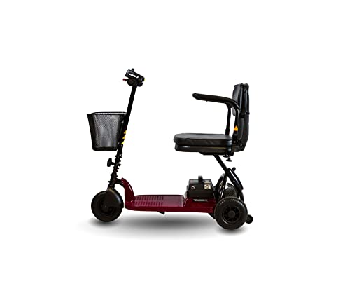 Shoprider Echo 3 Wheel Scooter, Red, 70 Pound, Burgundy