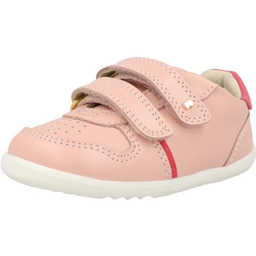 Bobux Riley Seashell Trainers Leather Kids Shoes Double Straps Breathable Play