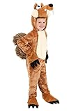 Fun Costumes Ice Age Scrat Toddler Costume - Jumpsuit with Mitts, Hood, and Claws for Kids - 4T, Brown