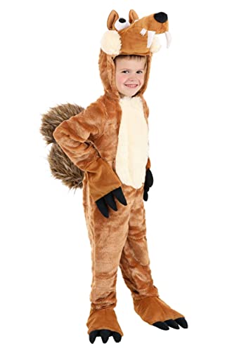 Disfraz infantil Scrat Ice Age con capucha y garras miniatura 1