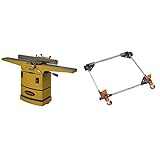 Powermatic 54HH, 6-Inch Jointer with Helical Cutterhead, 1HP, 1Ph 115/230V (1791317K) and PortaMate Heavy Duty Universal Mobile Base Bora PM-2500