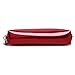 ZLMBAGUS Fashion Cosmetic Bag Patent Leather Makeup Pouch Wristlet Zipper Makeup Case Holder Coin Purse Clutch Red