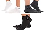 V-Toe Flip-Flop Tabi Cotton Socks - Split Toe Design for Men & Women, 3 Pairs Pack - Black, White & Gray, Thinner Ankle Size