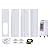 YUAB Portable Air Conditioner Window Kit | AC Vent Kit Novel Sliding Rail - AC Window Vent Kit Reusable Universal Window Seal Kit Keep Air, Portable Air Conditioner Window Kit Seal for Sliding Window