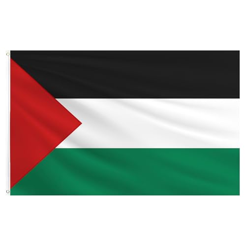 Bandera de Palestina 150 x 90 cm,Bandera Palestina,Banderas Resistentes a la Intemperie para Exteriores
