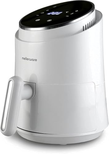 Imagen de Mellerware Freidora sin Aceite Crunchy! 1230W 7 Programas Predefinidos Temporizador Programable Air Fryer 80-200 Grados Diseño Compacto