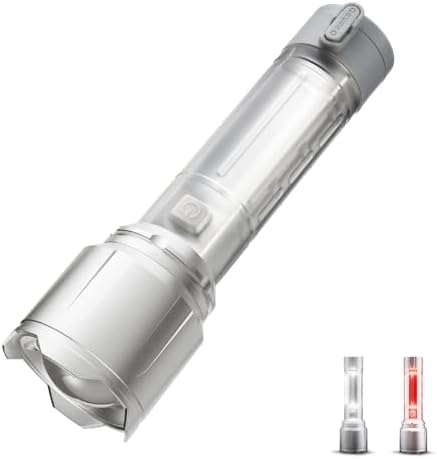 Flashlight Rechargeable with Camping Lantern,90000 Lumens Super Bright Flashlight High Lumens, Handheld Flash Light Battery Powered with 9 Modes & IPX7 Waterproof, Camping Flashlights for Home Outdoor