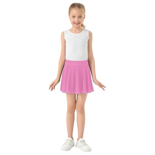 Skirt for Girls with Built-in Shorts Flowy Skorts for Little Girl Kids Pleated Skort with Pockets3