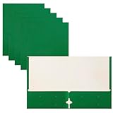 Better Office Products Two Pocket Portfolio Folders, 50-Pack, Green, Letter Size Paper Folders, 50 Pieces, Green, Paper folders with Pockets