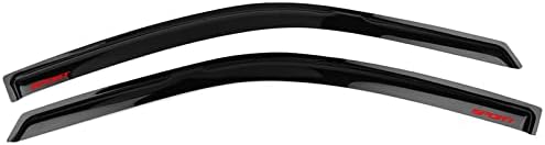 EVPROXP Window Visor Rain Guard Shade Compatible with 94-97 Accord Coupe, Side Window Vent Deflector, Dark Smoke Tinted, JDM Tape On Style, Red Sport