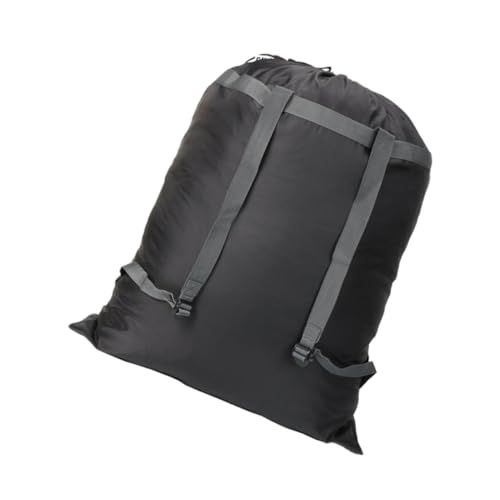 Cabilock Large Waterproof Heavy Duty Backpack Laundry Bag Sturdy Polyester Clothes Storage Bag for Camping Travel and Household Use