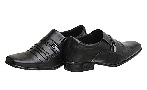 Kit 2 Pares Sapato Social Masculino Couro Legitimo (39,Preto)
