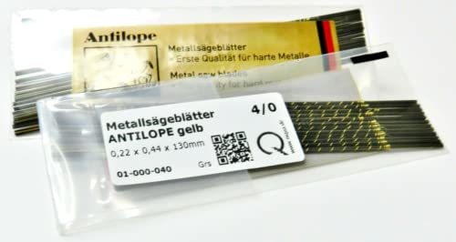 Antilope Jewelers Saw Blades #4/0 Jewelry Making 1 Gross Made in Germany