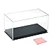 Combination of Life Collectible Display Show Case with Black Leather Display Base for 1/18 Scale Model Cars and Model Kits