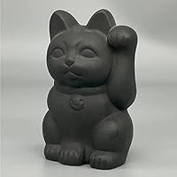 Amazon.co.jp: 常滑焼 冨本人形園 梅月作 にぎり招き猫