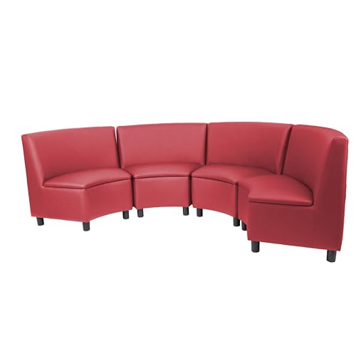 Image of FDP Kid Comfort Collective Modular Wedge Chairs, 4-Pack - Red