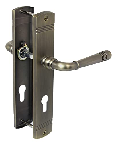 Türbeschlag 1704 Emily LS PZ Messing brüniert Türdrücker Türklinke Türgriffe Cover