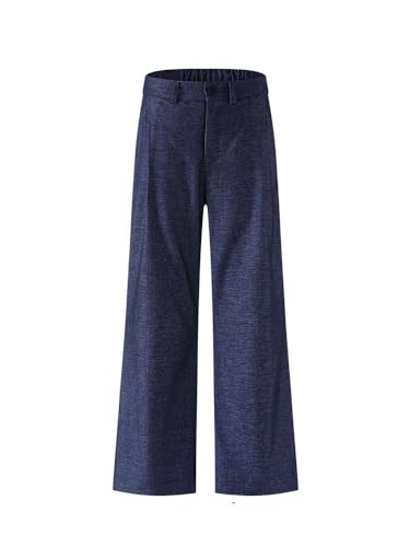 Men's Straight Leg Dress Pants High Waist Drop Office Long Trousers Pants for Men3