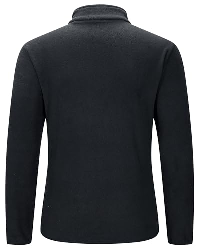 33,000ft Men's Fleece Pullover Warm Half Zip Microfleece Jacket Lightweight Outdoor Sweatshirt Thermal Top with 2 Pockets for Autumn Winter, Hiking, Work Charcoal Grey M - Image 7