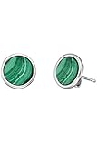 Farbe: grün Engelsrufer Damen-Ohrringe Ohrstecker Silber Kraftstein Malachit ERE-ML-ST