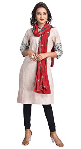 Image of Women's Pure Cotton Multi-Colored Traditional Authentic Tie Dye with Bandhej Bandhani Dupatta Chunni