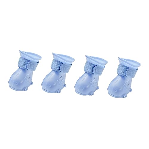 VANZACK 4Pcs Dog Rain Boots Thickened Slip Puppy Shoes for Outdoor Activities Durable and Comfortable Pet Supplies