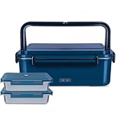80W Portable Electric Food Warmer with 1.8L Stainless Steel Container for Home Work Truck Car