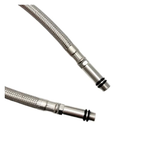 Tuyau tressé en acier inoxydable anti-torsion M10 x 1 pour robinet de cuisine 60 cm - 4