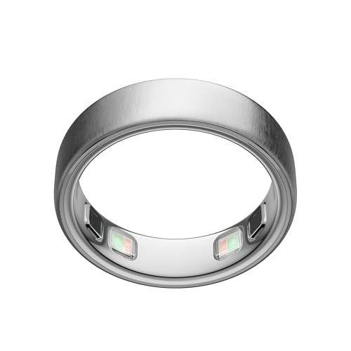 Image of Oura Ring 5 - Brushed Silver - Size 9 - World's Smallest Smart Ring - Sleep, Activity, Women's Health, AI Advisor, 1 Week of Battery Life, Size Before You Buy, Android & iOS Compatible