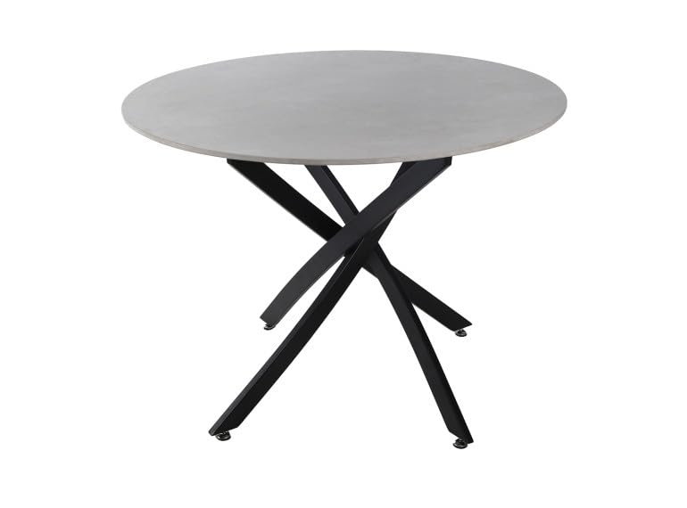 Belhome Table Ronde en céramique Pleine Masse D100 cm - Stone 2