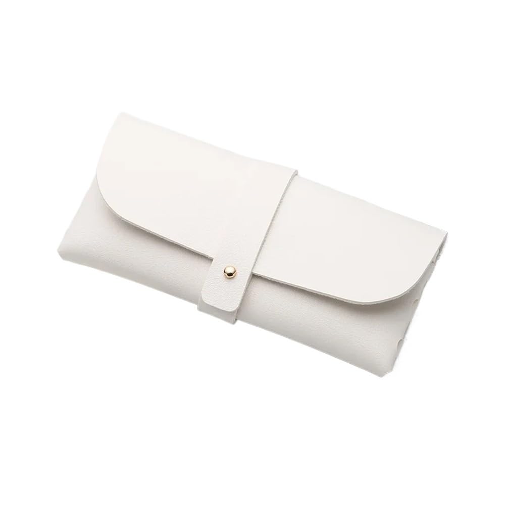 2/6/8 SZTUK Moda Kobiety PU Skórzane Okulary Torba Okulary Do Czytania Okulary Ochronne Etui Etui Etui Ochronne Akcesoria (Biały, 8 SZTUK), biały, rozmiar uniwersalny