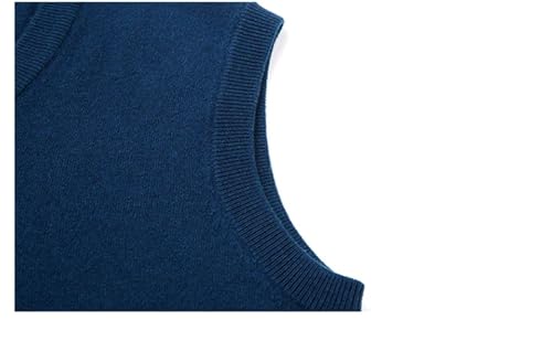 Mnjyihy Men Wool Knitted Sweater Vests Sleeveless V Neck Business Slim Fit Formal Pullover Vests4