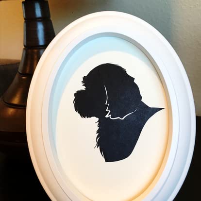 Cut Arts White Oval 5X7 Picture Frame #TOP3