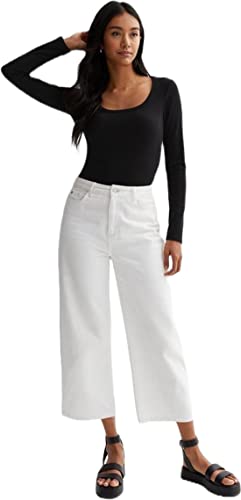 Image of Scoop Neck 100% Cotton Ribbed Soft Comfortable Full Sleeves Bodycon Stretchable Tank Scoop Neck Top