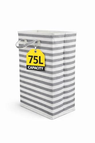 MENTLOWICE Cesto Ropa Sucia 75L Plegable